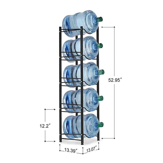 Water Bottle Holder Metal Rack – 3/4/5 Tier Stand for 19L Bottles