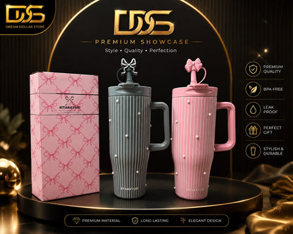SITARAYURI Premium Quality  With Steel Straw And Straw Stopper 1200ML (40oz)