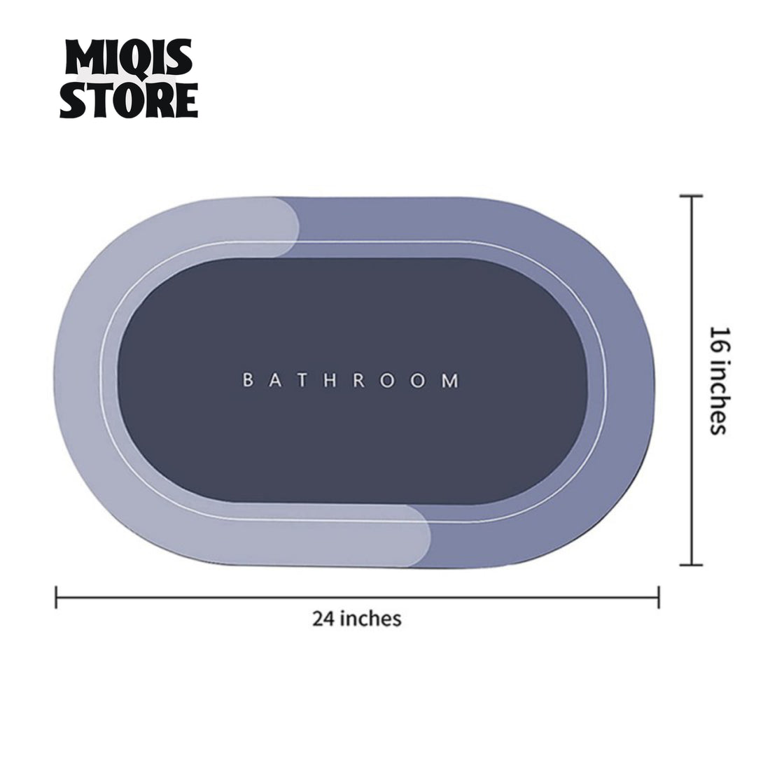Anti-Slip Floor Mat for Kitchen and Bathroom Water Absorbent