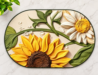 Anti-Slip Floor Mat for Kitchen and Bathroom Water Absorbent
