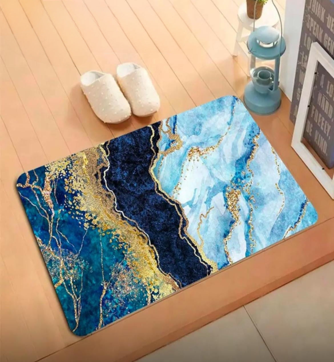 Anti-Slip Floor Mat for Kitchen and Bathroom Water Absorbent