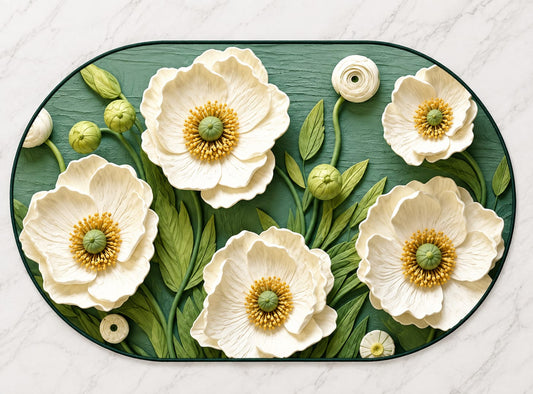 Anti-Slip Floor Mat for Kitchen and Bathroom Water Absorbent