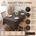 4 6 & 8 Seater Dark Brown Color Table Sheet