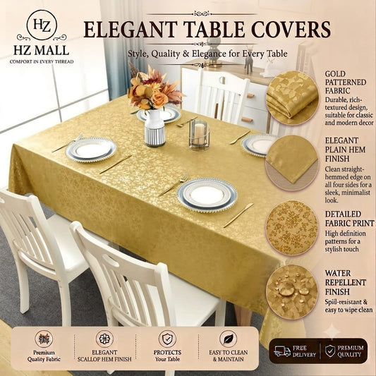 4 6 & 8 Seater Golden Color Table Sheet