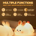 USB Rechargeable Bunny LED Night Light | Soft Silicone Nursery Lamp