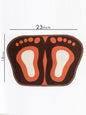 Cute Footprints Feet Shape Mat Bath Mat Toilet Non-slip Rug For Bathroom Shower Room Water Absorb Doormat