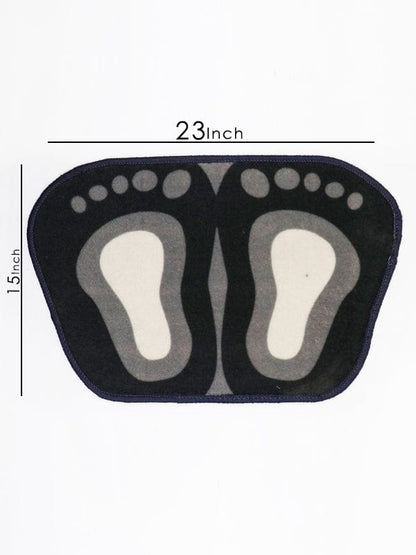 Cute Footprints Feet Shape Mat Bath Mat Toilet Non-slip Rug For Bathroom Shower Room Water Absorb Doormat