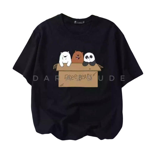 Women's Bear Graphic Cotton T-Shirt