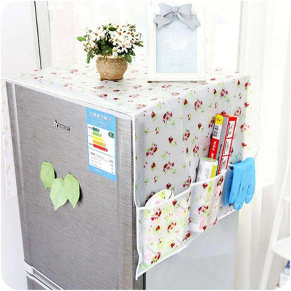Dust-proof Fridge Cover With Pockets