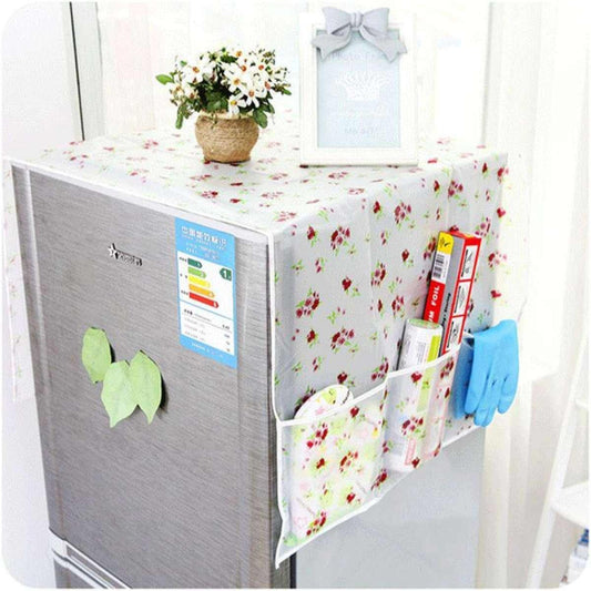 Dust-proof Fridge Cover With Pockets