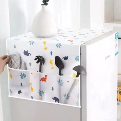 Dust-proof Fridge Cover With Pockets