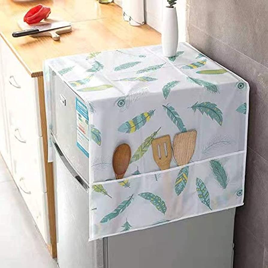 Dust-proof Fridge Cover With Pockets