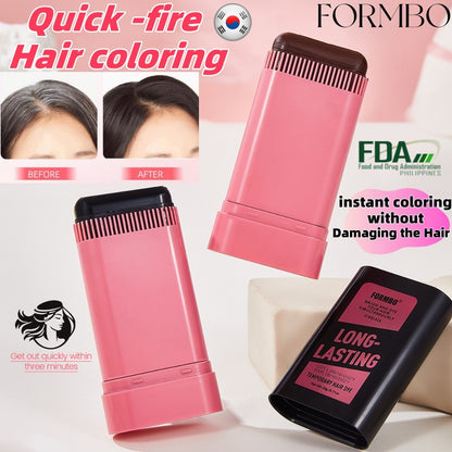 Formbo Temporary Hair Dye Comb Stick | Waterproof & Long Lasting | Black/Brown