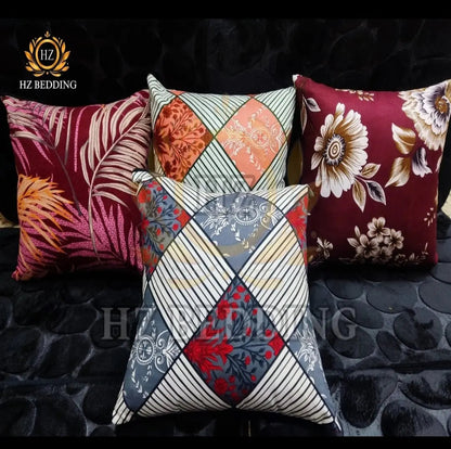 3D Printed Cotton Cushion Cover 15x15 Inch – Double Side Design