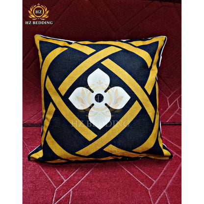 Geometric Yellow Cushion Cover 16x16