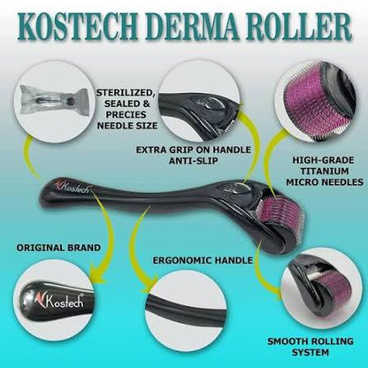 Premium 540 Needles Derma Roller – Instant Skin Glow & Hair Growth