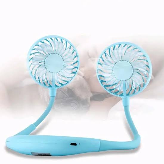 Portable Neck Fan – Hands-Free Rechargeable USB Wearable Personal Fan
