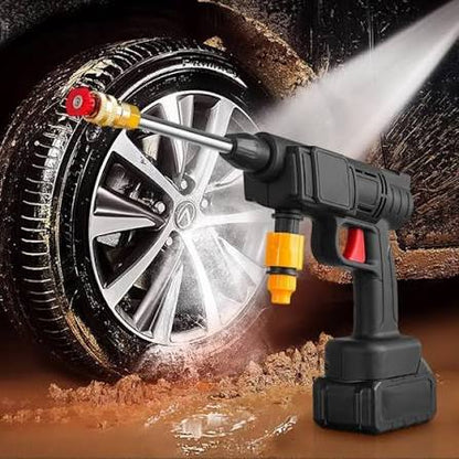 48V Rechargeable Cordless Pressure Washer Gun for Car & Home Cleaning
