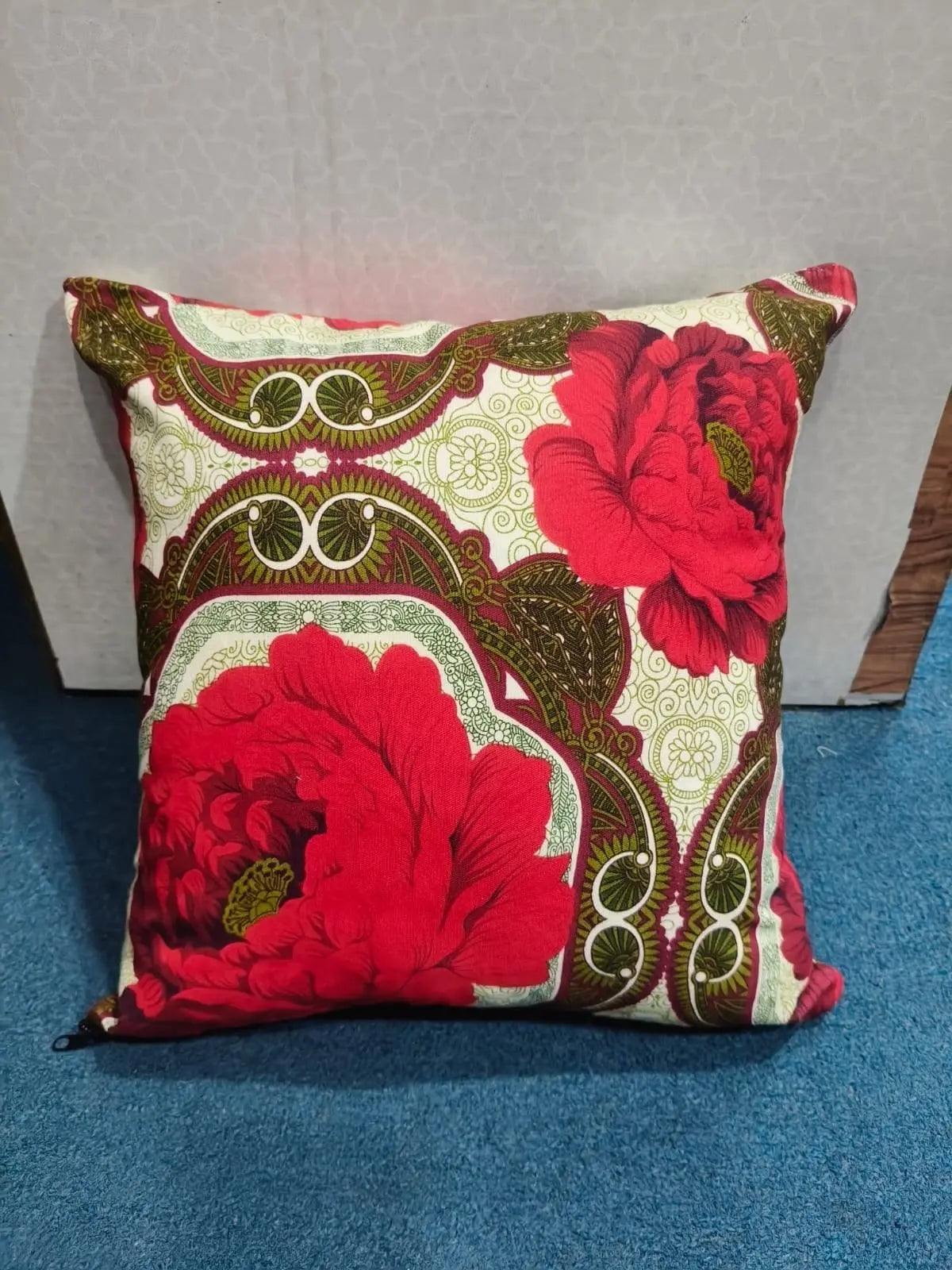 3D Printed Cotton Cushion Cover 15x15 Inch – Double Side Design