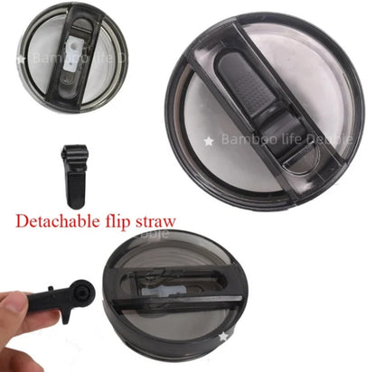 100% LeakProof Protour Flip Straw Lid Removable Spout Messi 40oz Tumbler With Detachable Flip Straw