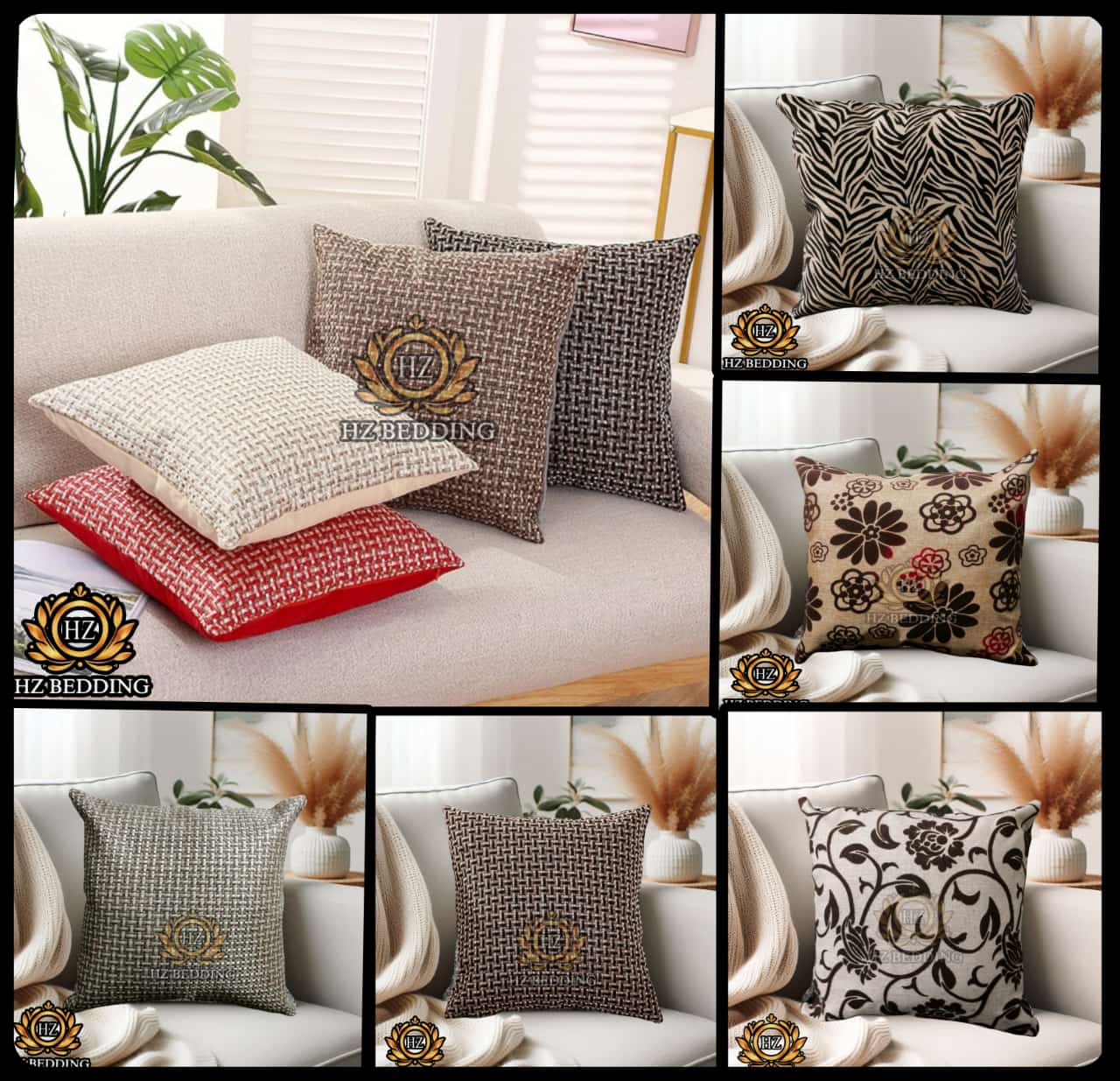 Jacquard Cushion Cover 15x15 inch