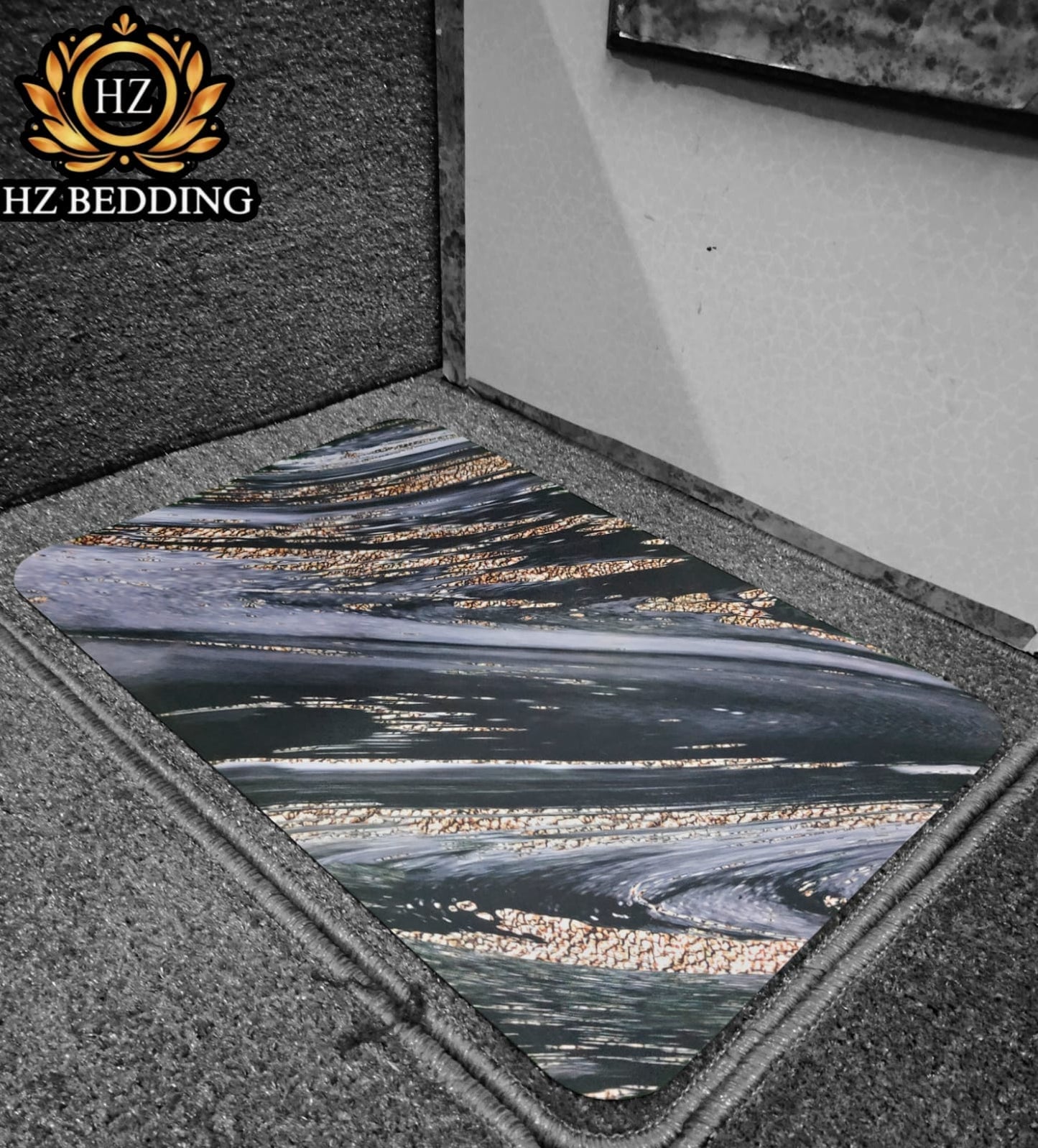Marble Design Rectangler Absorbent Antislip Door Mat