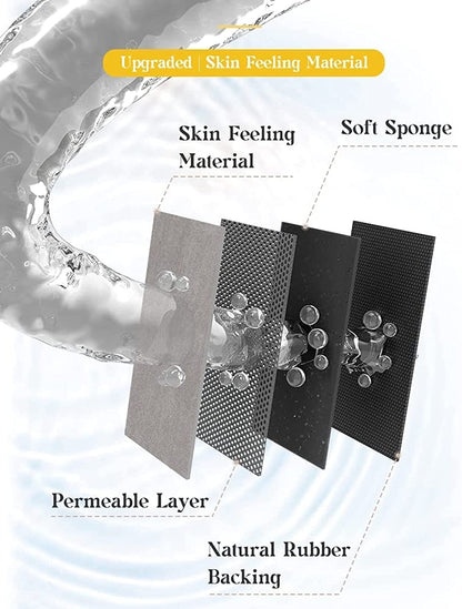 Marble Design Oval Absorbent Antislip Door Mat