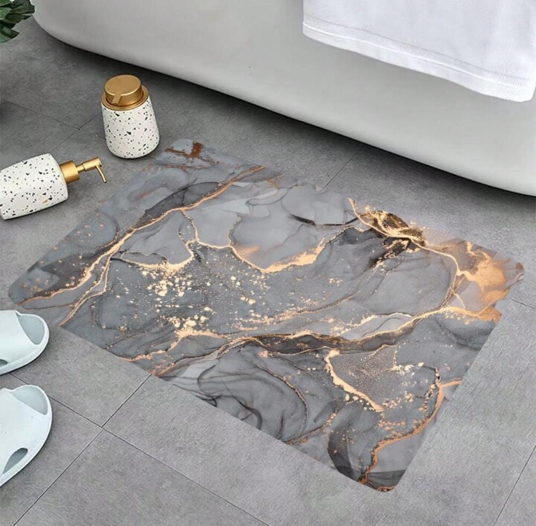 Marble Design Rectangler Absorbent Antislip Door Mat