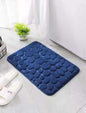 Memory Foam Bath Mat Cobblestone Bathroom Rugs Super Water Absorbent Bath Mats for Bathroom Machine Washable Bath Rugs 40X60CM