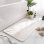 Memory Foam Bath Mat Marble Design Bathroom Rugs Super Water Absorbent Bath Mats for Bathroom Machine Washable Bath Rugs 40X60CM Marble Design