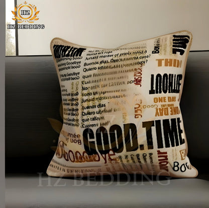 News Paper Printed Cushion Cover – 16x16 & 18x18 inch