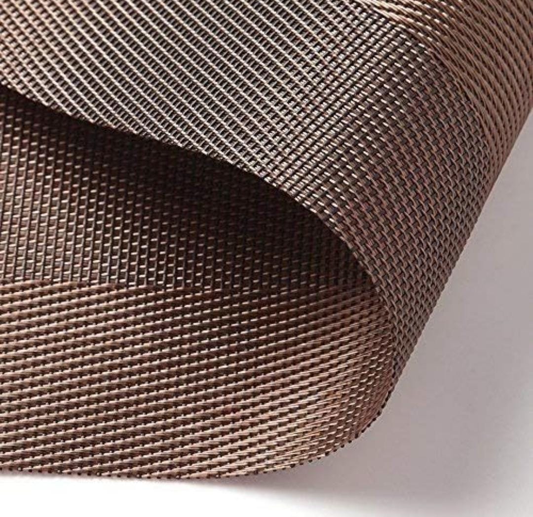 Set of 2/4/6/8 PCS Dark Brown PVC Placemats