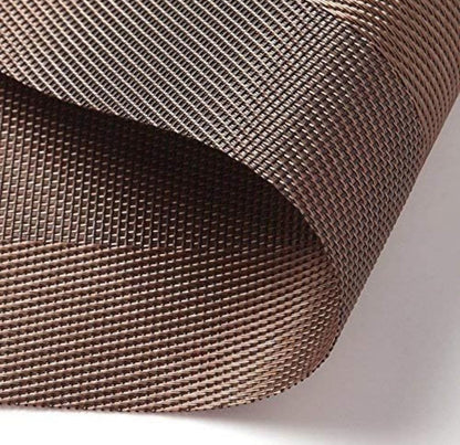Set of 2/4/6/8 PCS Dark Brown PVC Placemats