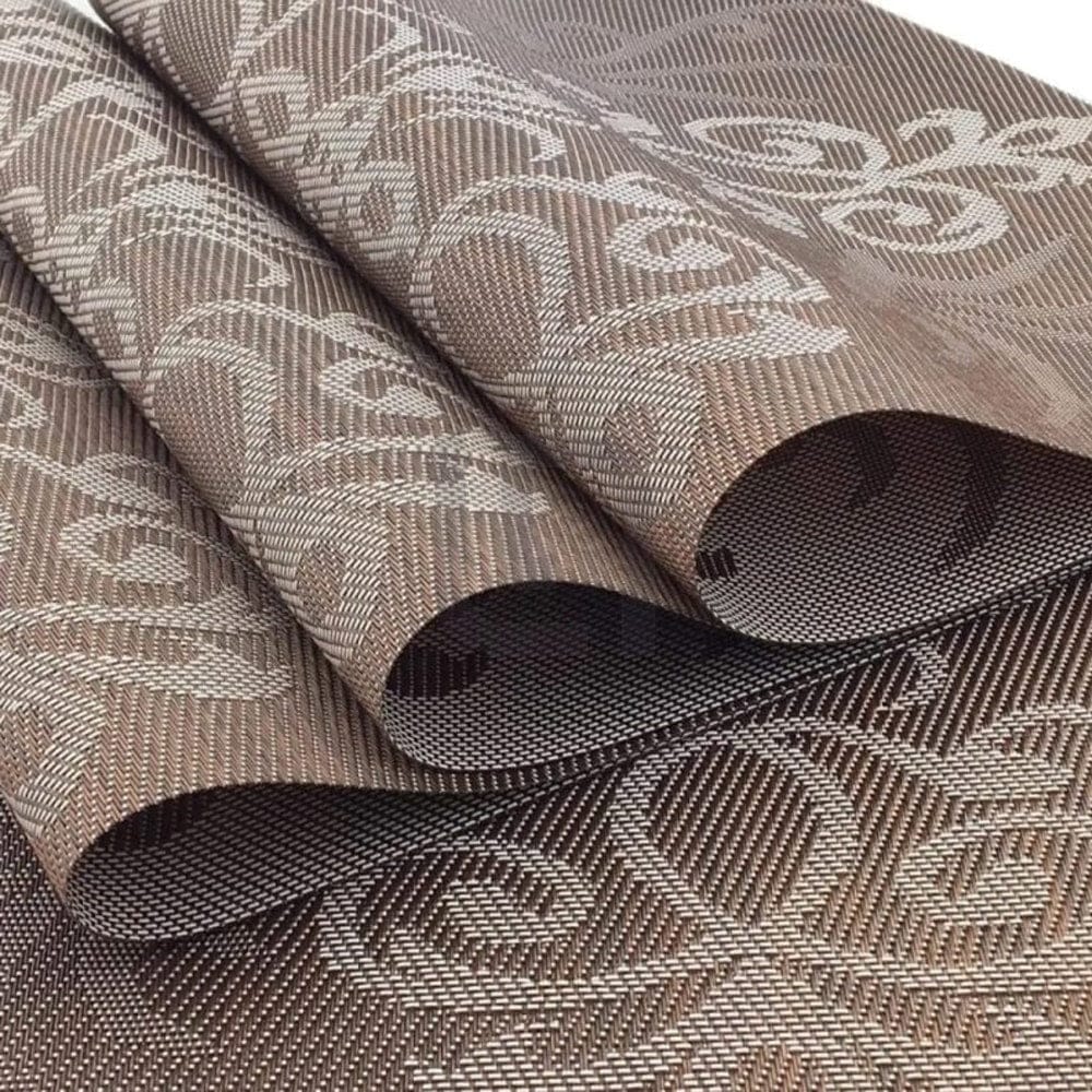 Set of 2/4/6/8pcs Brown New Pvc Placemats,