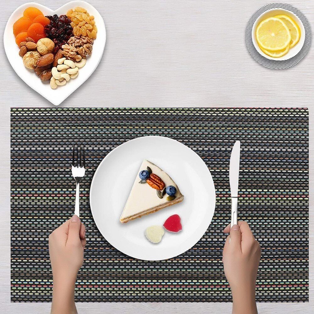 Set of 2/4/6/8pcs New Multi Pvc Placemats,