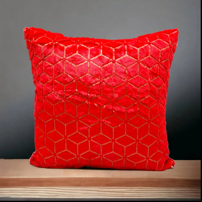 Solid Plush Luxury Cushion Cover 17x17